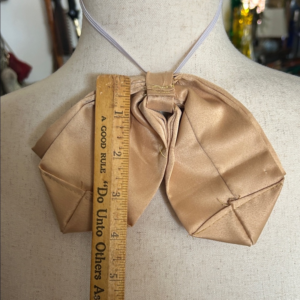 Equestrian Gold Embroidered Bow Tie View 5